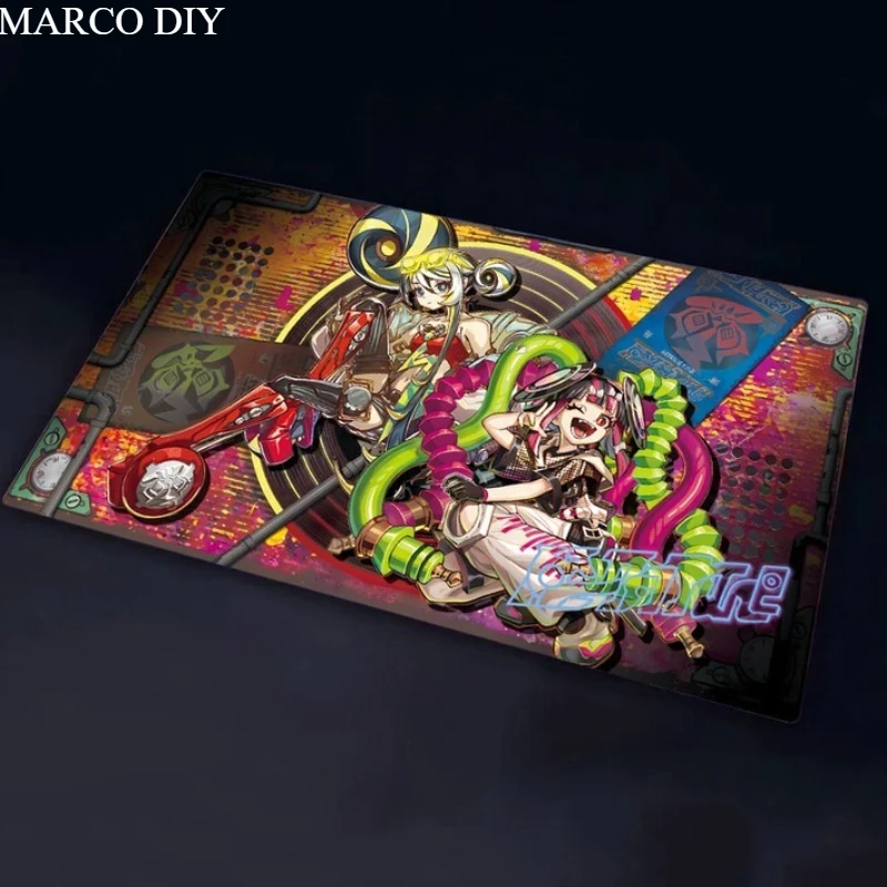 

Игровой коврик Yugioh Kewl Tune для Yu-Gi-Oh! Коврик для карточных игр, соревновательный, для дуэлей, глянцевый, резиновый, 1.5 м