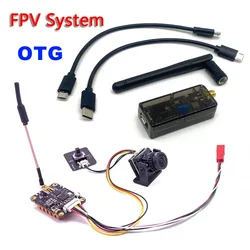 5.8G FPV Receiver UVC Video Downlink OTG VR Android Phone with 5.8G 1000mW Switchable fpv Transmitter + CMOS 1200TVL fpv Camera