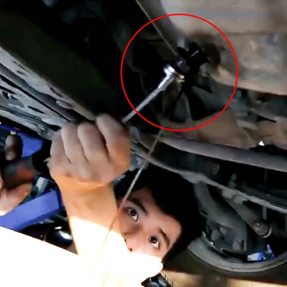 Car Oil Drain Plug Remover Anti Scald Oil Drain Plug Removal Tool Wrench Screw Disassembly Magnetic Oil Drain Auto Repair Tools