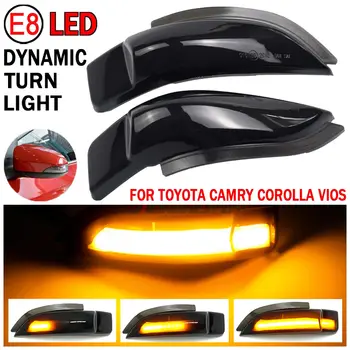 LED dynamické směrové světlo pro Toyota AQUA COROLLA AXIO FIELDER AURIS ALLION PRIUS C VITZ Kontrolka zpětného zrcátka 8 nejlepší prodej ukazatel směrového zrcátka Toyota Aqua - №3