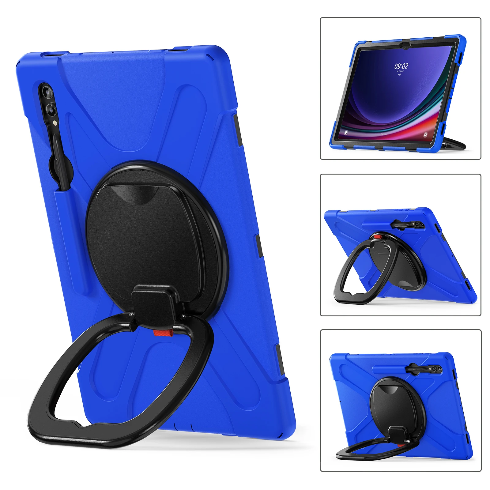 

Универсальный чехол-подставка для Samsung Galaxy Tab S10 S9 S8 Ultra 14,6 дюйма SM-X920 X926 X910 X916 X900 X906, чехол с вращающейся ручкой