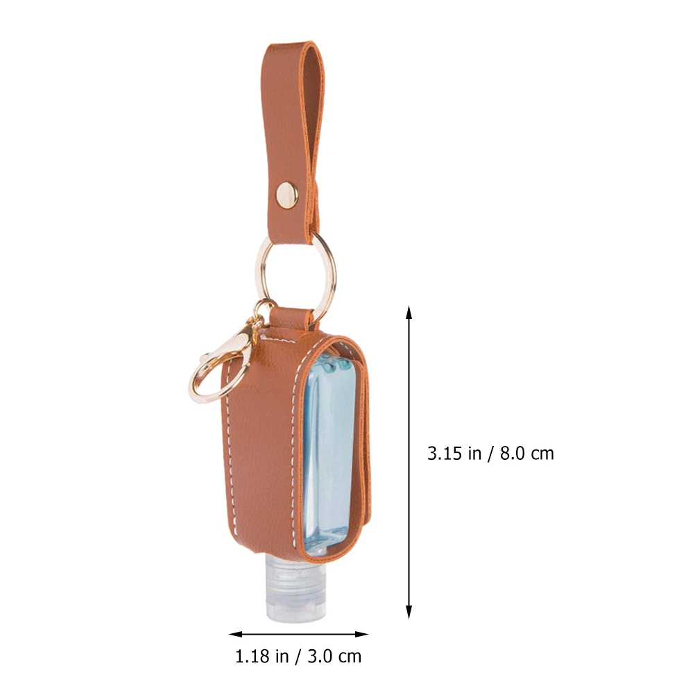 

2pcs Travel Bottle Case Portable Liquid Holder Perfume Container Keychain Subpack Gel Case for Outdoor Indoor