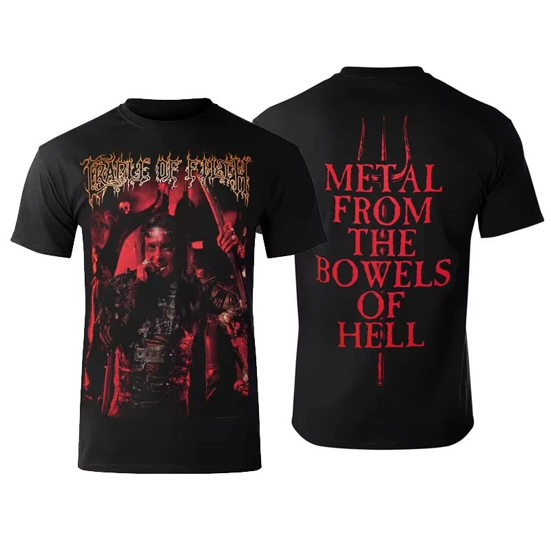 2026 Cool New Best Cradle of Filth Band's Extreme Gothic Black Metal Rock Dark American Short-sleeved T-shirt