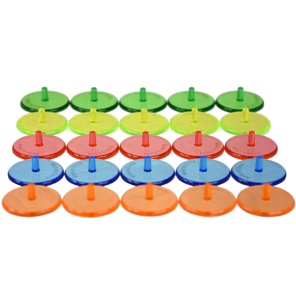 10PCS Golf Ball Mark Position Markers Assorted Color Diameter 24 mm Plastic Golf Ball Marker