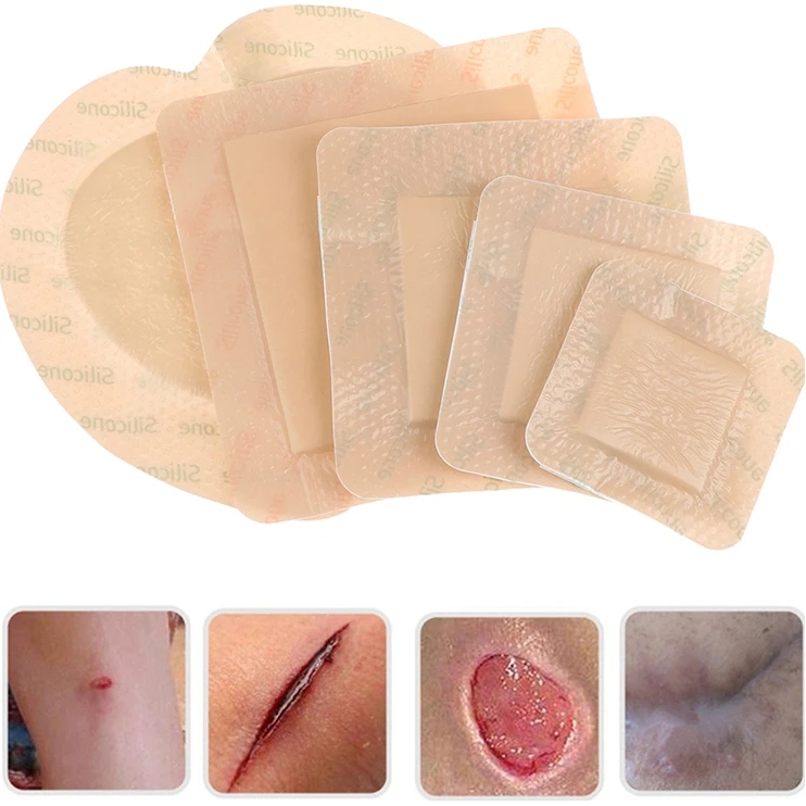 Almofada de cura estéril para escaras, cuidados com feridas, 5 tamanhos, curativo adesivo hidrocolóide
