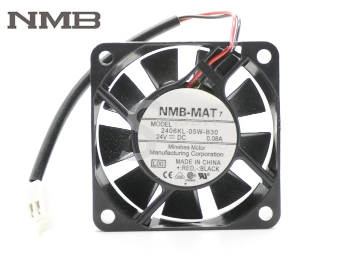 

Оригинальный Для NMB 2406KL-05W-B30 60X60X15 мм 6015 60 мм 6 см DC 24V 0.08A тихий вентилятор охлаждения сервера