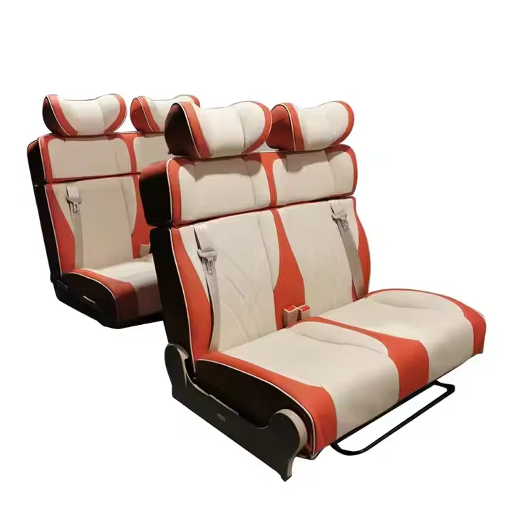 RV Swivel Seat, Custom Refitted Multi-Functional RV Business Style Changeover Bed Seat Adjustable Reclining Luxury  Seat