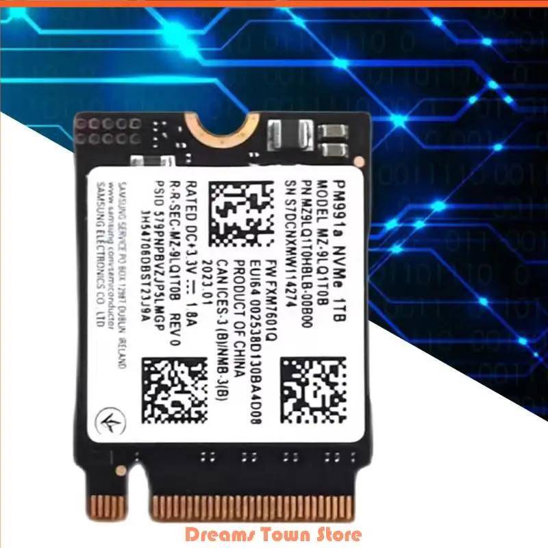 

HX6A High Capacity 1TB M.2 2230 NVMe PCIe SSD Solid Drive for Gaming Laptops