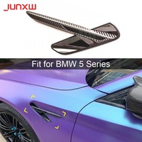 for BMW 5 Series G30 G38 F90 M5 2018+ Carbon Fiber Car Front Fender Side Air Vent Cover Trim Automotive Exterior Parts Body Kits