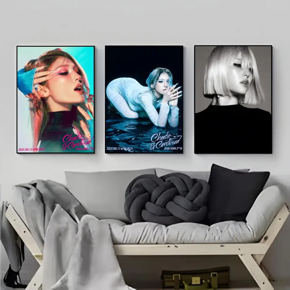 Bright Energetic Singer J-JEON S-SOMI Poster Poster HD  Waterproof Wall Sticker Bar Living Room Decor Gift