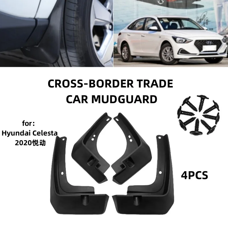 

For the 2020 Hyundai Celesta Yuedong Mudguards Fender Mudflaps Front Rear Flares Splash Guards Cover Car Accessorie