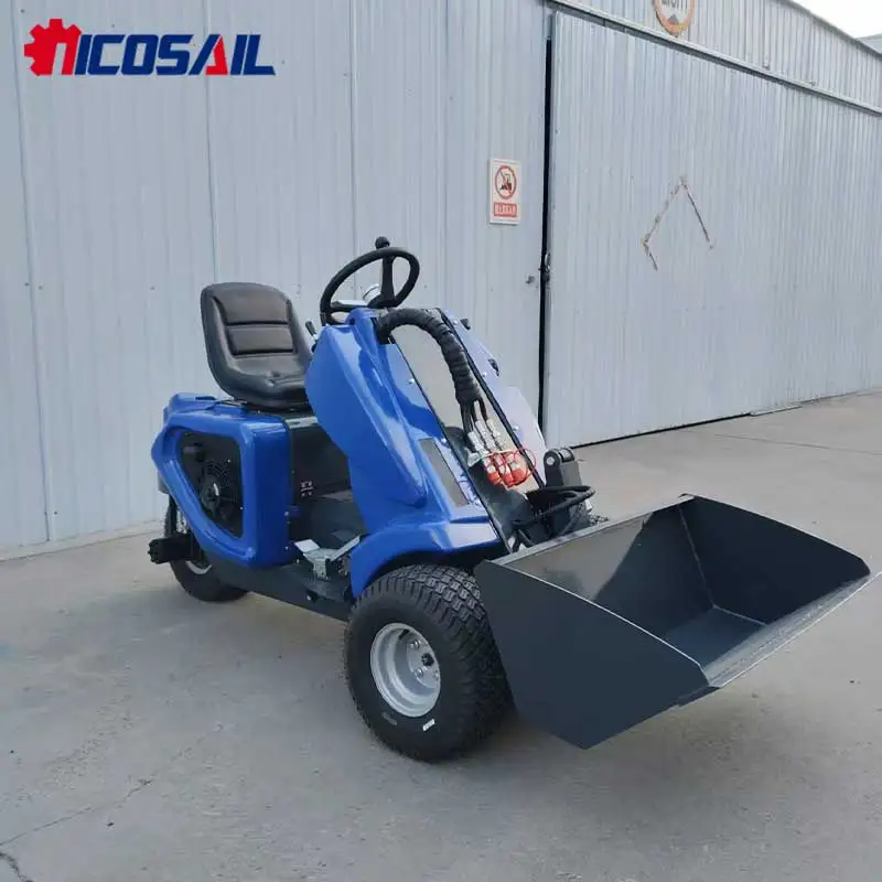Factory Direct Mini 3 Wheel Skid Steer Loader Deposit For Farm Hay Bales Handling And Loading