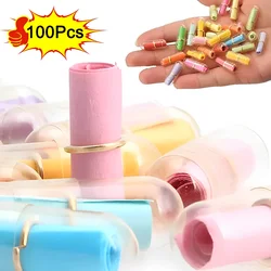 100PCS Lucky Wishing Bottle Capsule Rolls Pills Event Party Supplies Gifts Pill Love Letterhead Stationery Paper Envelopes