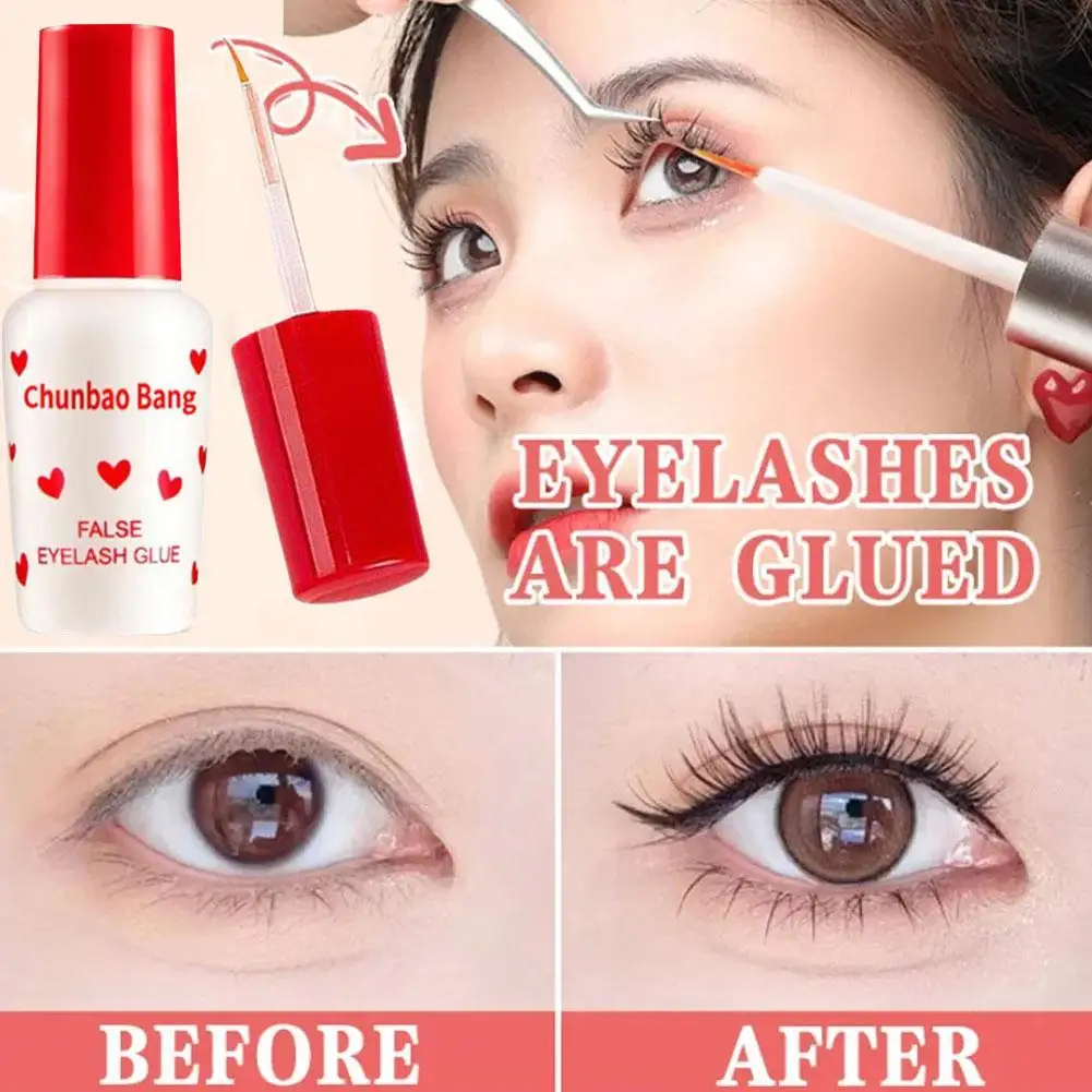 Pegamento para pestañas duradero, suave y no irritante, secado rápido, adhesivo fuerte para extensión de pestañas postizas