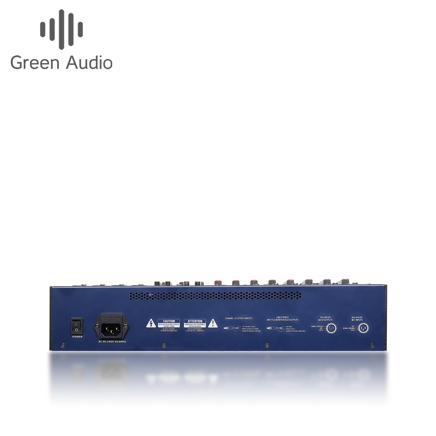 GAX-FX12 Profesjonalna Konsola Mikrofonowa 12 Kanałów 99dsp Karta Dźwiękowa USB Nagrywanie MP3 Reverb Procesor Miksowania Audio