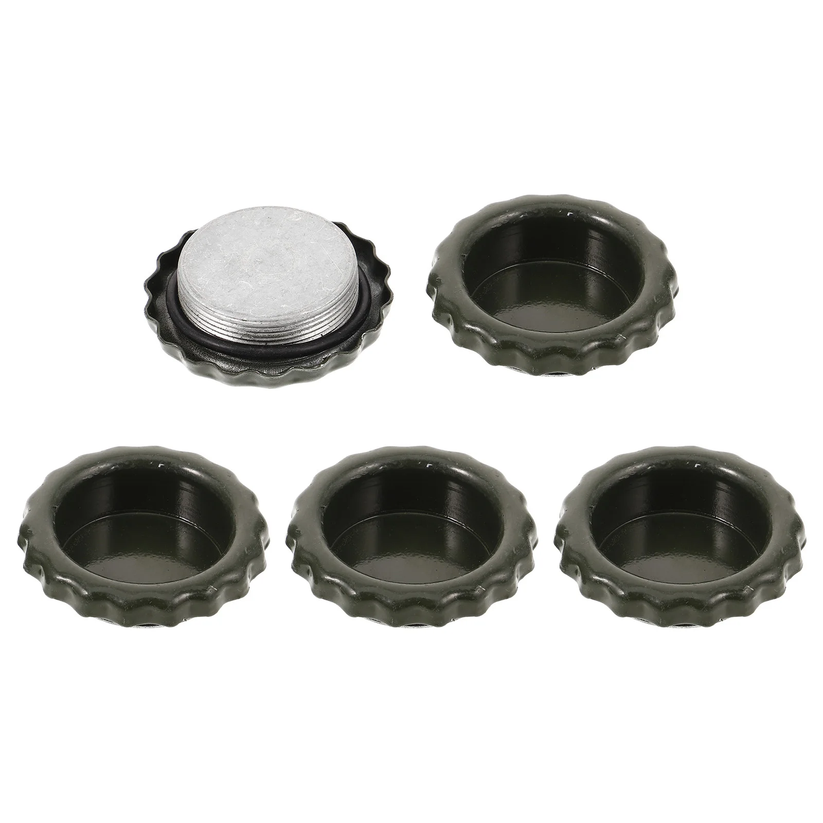 

5Pcs Oil Drum Bung Caps Metal Steel Drum Lid Sealing Caps Leak Proof for Chemical Drums Barrels Chemical Barrel Cover