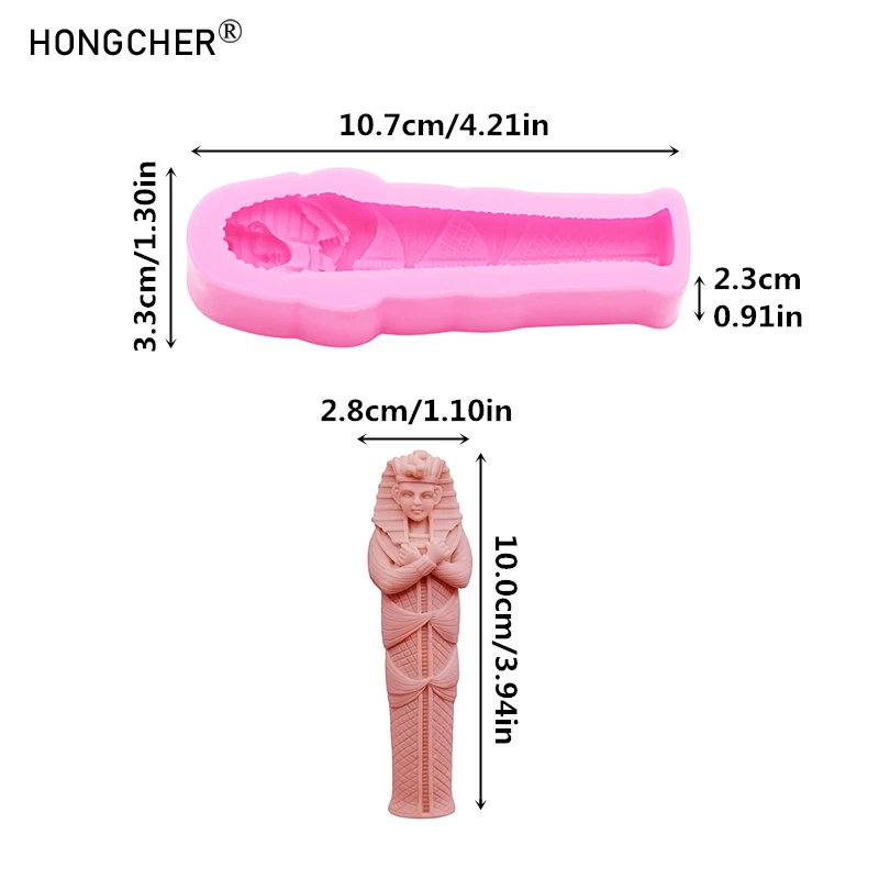 Egyptian Mummy Resin Craft Silicone Molds for DIY Home Decor Unique Stickers Figurines & Resin Art Decorations