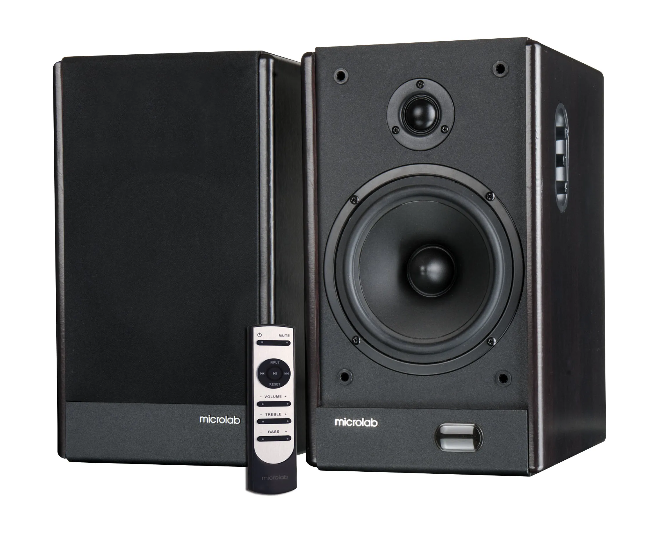 2.0 Stereo Active Multimedia Speaker Home Theater System with exquisite dark wooden finishing SOLO26