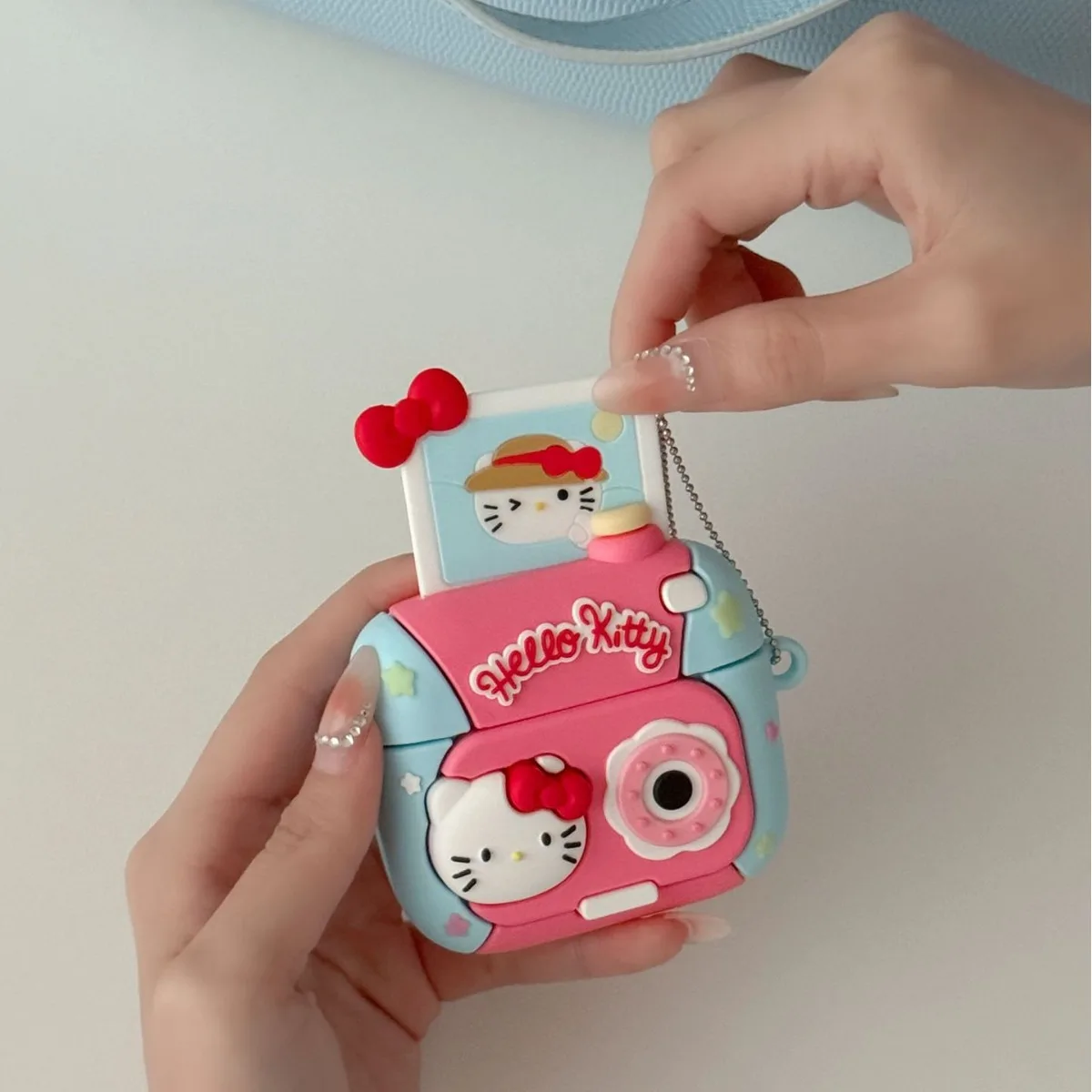 Hello Kitty Camera Case For Airpods Pro 2,Creative Shockproof Earphone Cover For Airpods Pro Case/Airpods 3 Case With Keychain