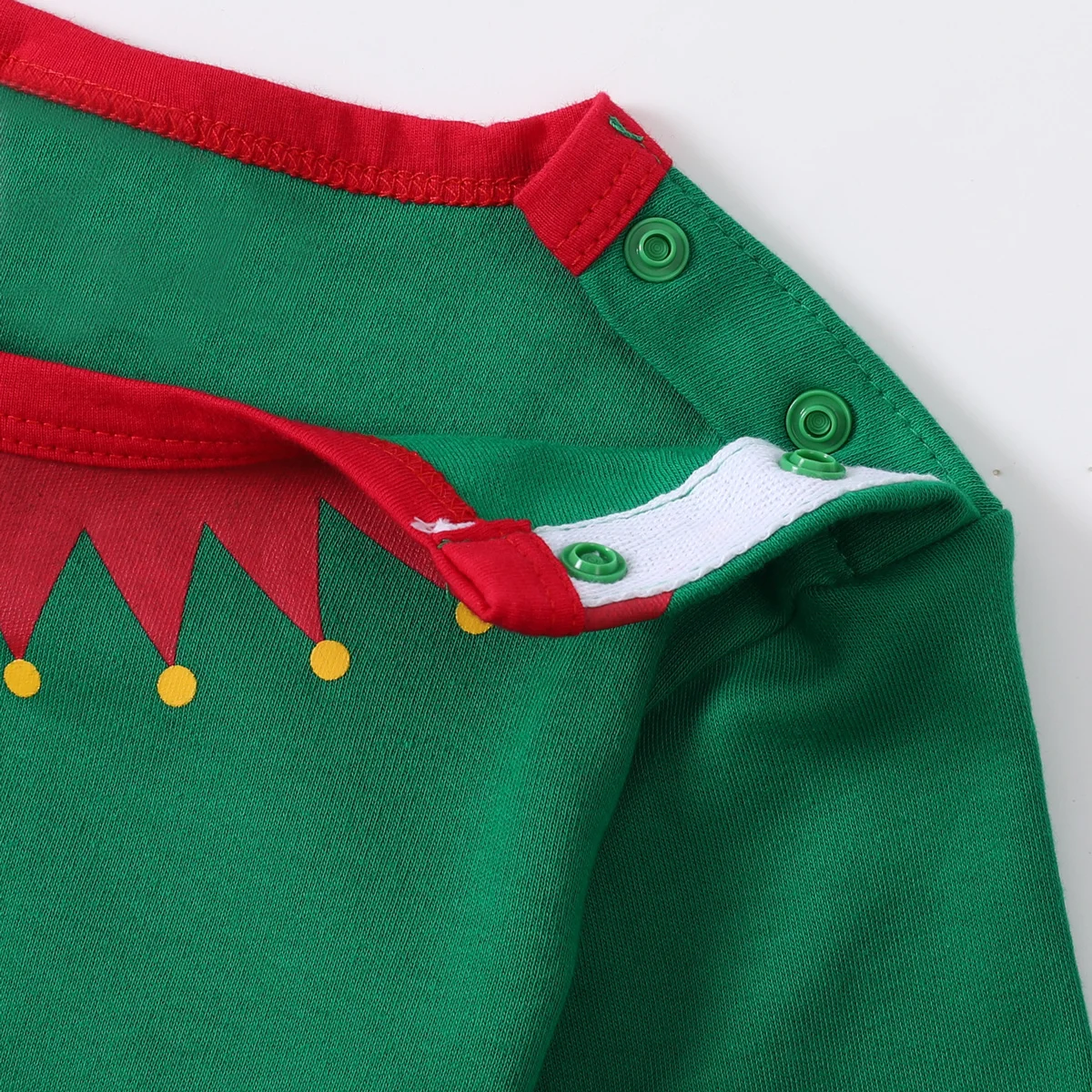 Baby Boys Christmas Clothes Toddler Green Elf Outfit Infant New Year Gift Costume Girl Long Sleeved Cartoon Xmas Cosplay 3 Pcs