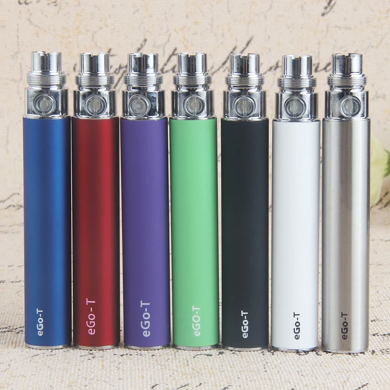 colorful Chargable ego battery 650mah 900mah 1100mah electronic cigarette battery e cigarette battery ego t battery 2pcs/lot