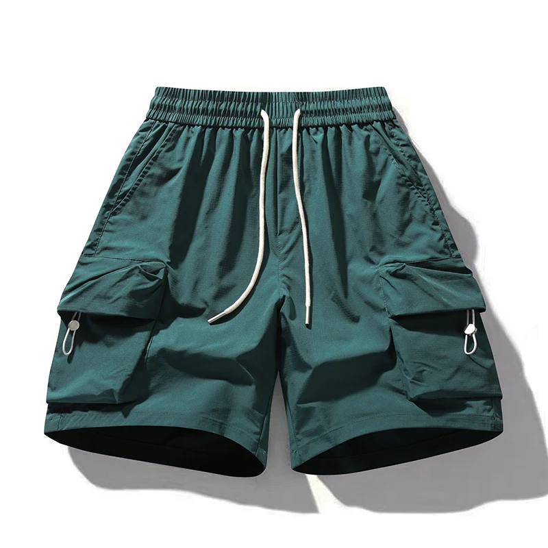 

Мужские шорты-карго, лето 2026, новые свободные спортивные штаны для мальчиков, повседневные укороченные мужские брюки Quick-Drng