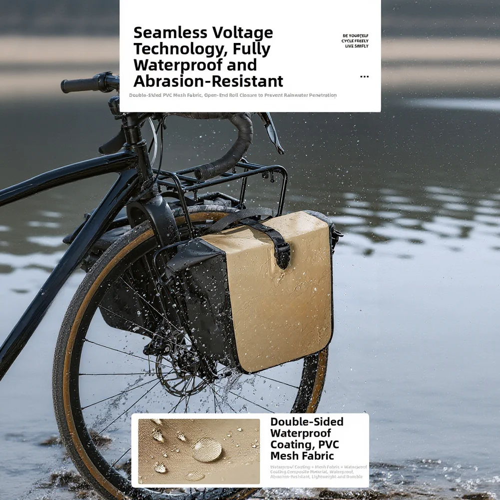 

Велосипедная сумка, полностью водонепроницаемая, быстросъемная, для передней вилки, портативная, для инструментов, для горного велосипеда, чехол для переноски