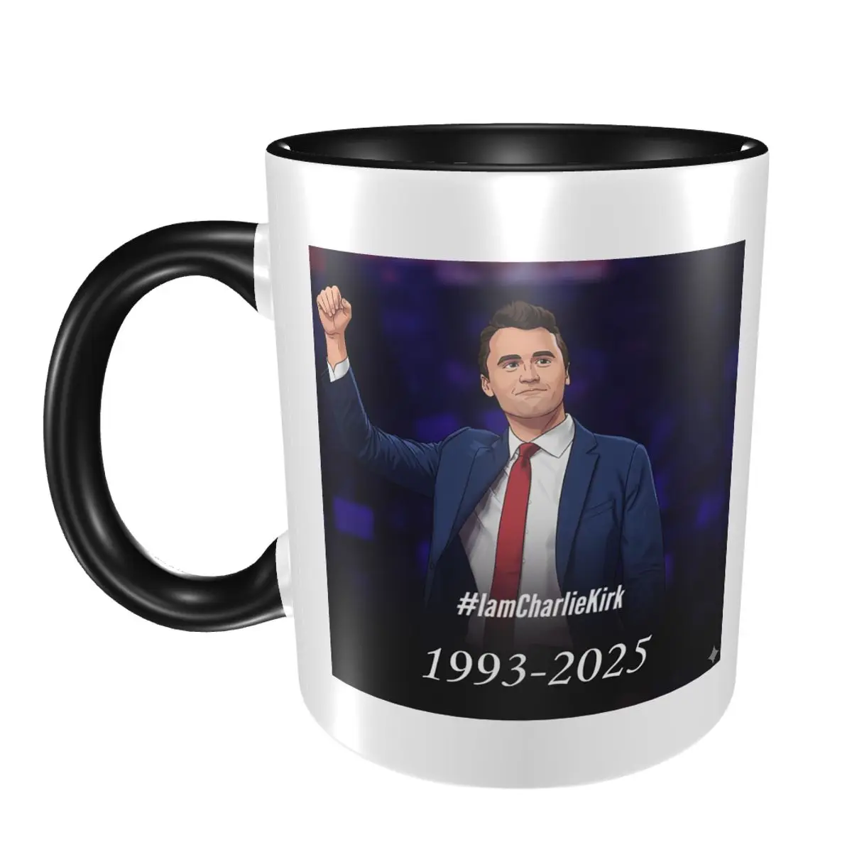 

I Am Charlie Kirk Mug Funny Ceramic Coffee Cups Tea Mugs Milk Cup Drinkware Gifts for Friends