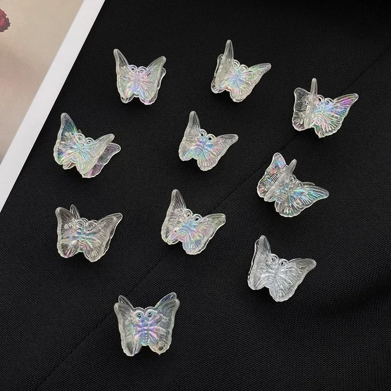 1-20pcs Mini Butterfly Hair Claws Braided Transparent Small Hair Clip Girls Hairpins Grip Barrettes Bobby Pin Headwear Wholesale