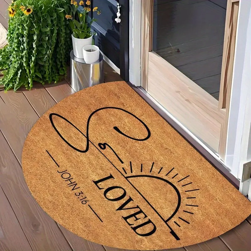 Round Braided Spiral Texture Wear Resistant Dirt Trapping Anti Slip Front Entrance Doormat