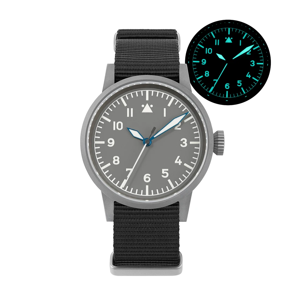 Militado ML10 جديد كامل ليلة ضوء ساعة كوارتز VH31 الاجتياح الحركة الثانية الياقوت 100 متر مقاوم للماء ساعة كلاسيكية مضيئة #5