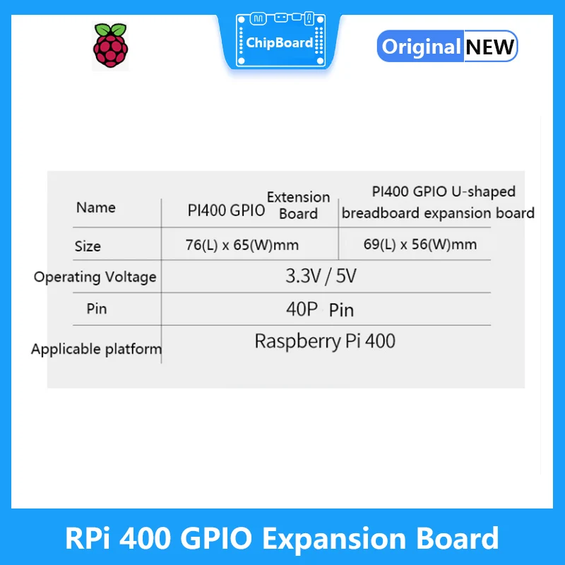 Carte d'extension Raspberry Pi 400 GPIO, ligne de connexion GPIO, en forme de U