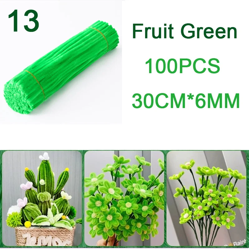 Kleurrijke Chenille-stengels, pijpenragers, pluche, glitterstengels, draadstokjes, DIY-pijpenragers, haarbloemen, handgemaakt knutselcadeau