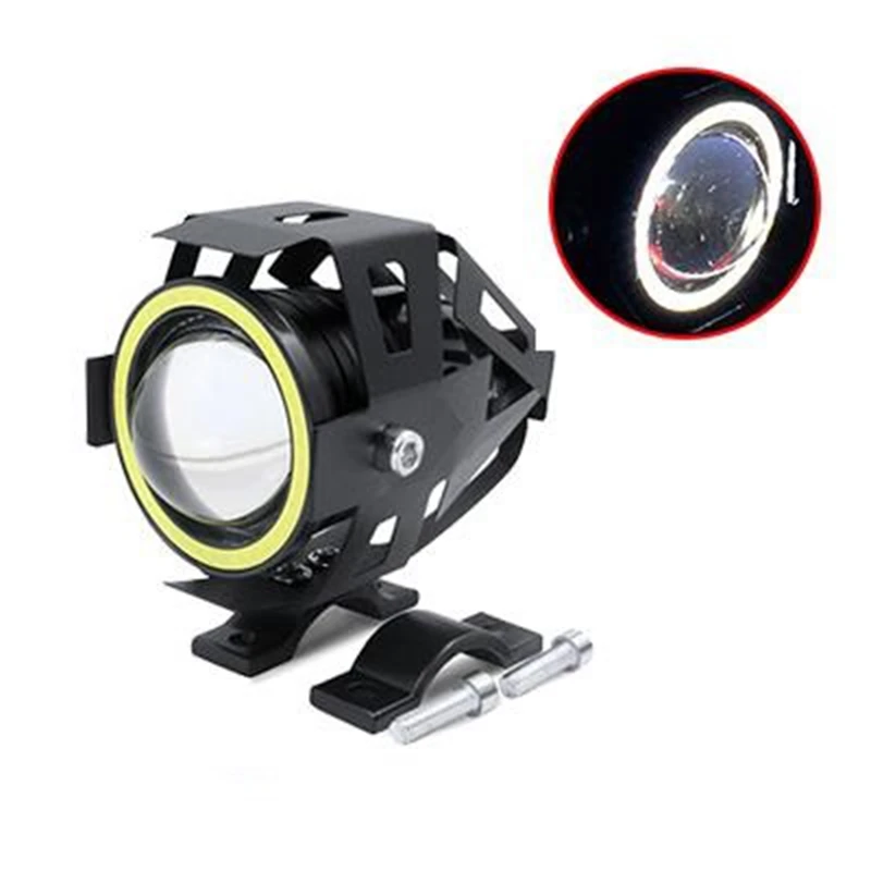Motorcycle U7 Light Emitting Diode Driving Fog Light Work Spotlight Headlight   Assistance Light Motor Spotlight Headlight