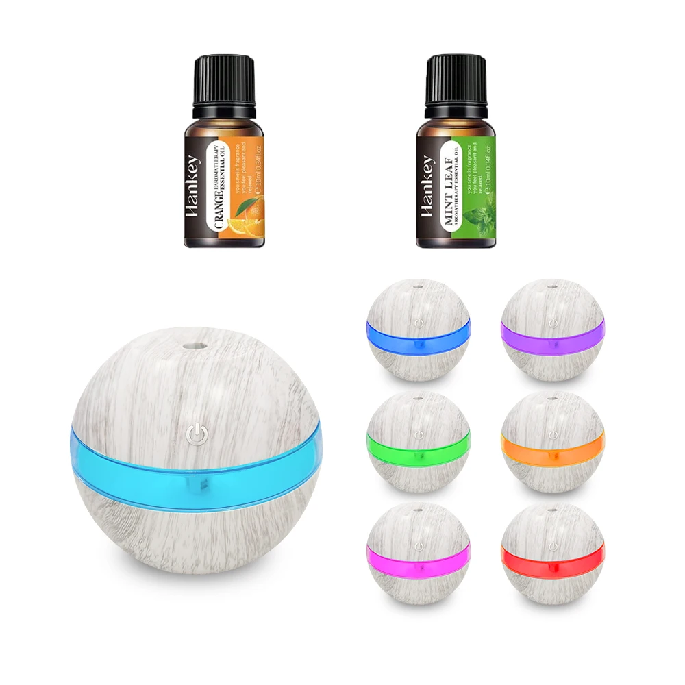 LED - Touch USB-Powered Mood Humidifier Mist, & 300ml System Lights, 7 Cool Smart Diffuser Pre-Filter Control
