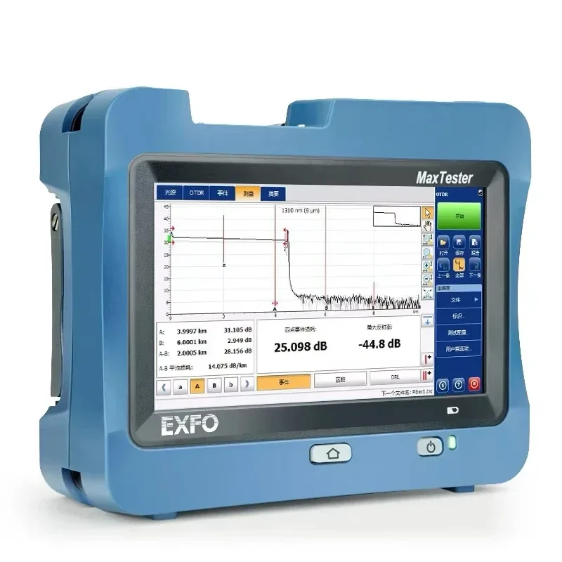 Optical Time Domain Reflectometer EXFO  MAX-730D-SM8 IOLM  Live Single Mode OTDR 1310/1550nm/1650 39/38/38dB  Multi languages