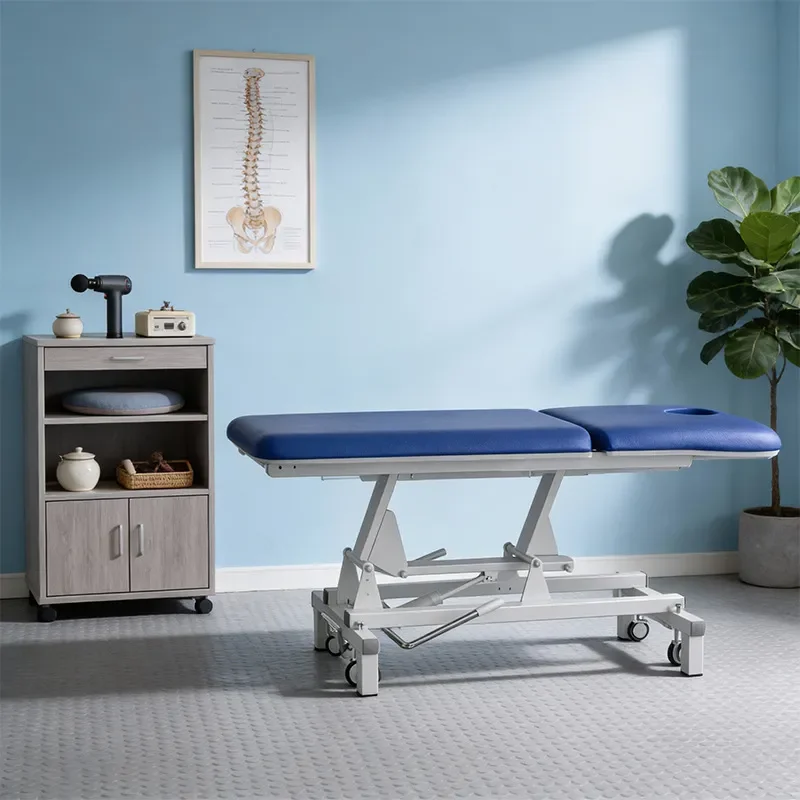Foldable TCM Physiotherapy Bed Moxibustion Massage Table for Beauty Salon Spa Treatment Adjustable Multi Function Furniture