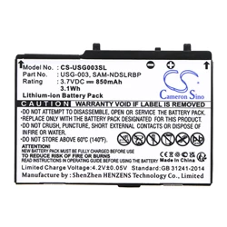 Cameron Sino 850mAh Battery For Nintendo:DS,DS Lite,C/USG-A-BP-EUR,SAM-NDSLRBP,USG-001,USG-003,--850mAh/3.1Wh--3.70V--Li-ion