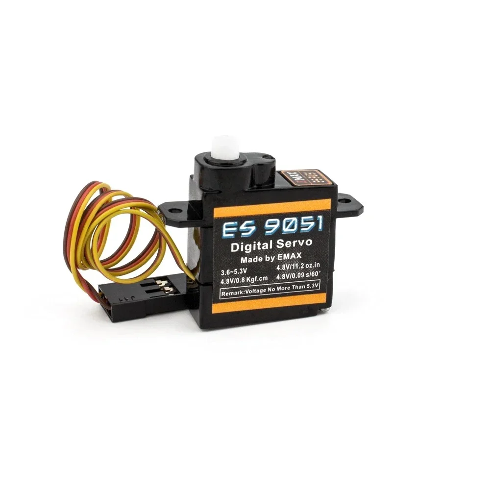 In Stock New 1/4pcs EMAX ES9051 4.3g Digital Servo Plastic Gear 0.8kg Torque for RC Model Airplanes Car and boat Robot DIY Parts