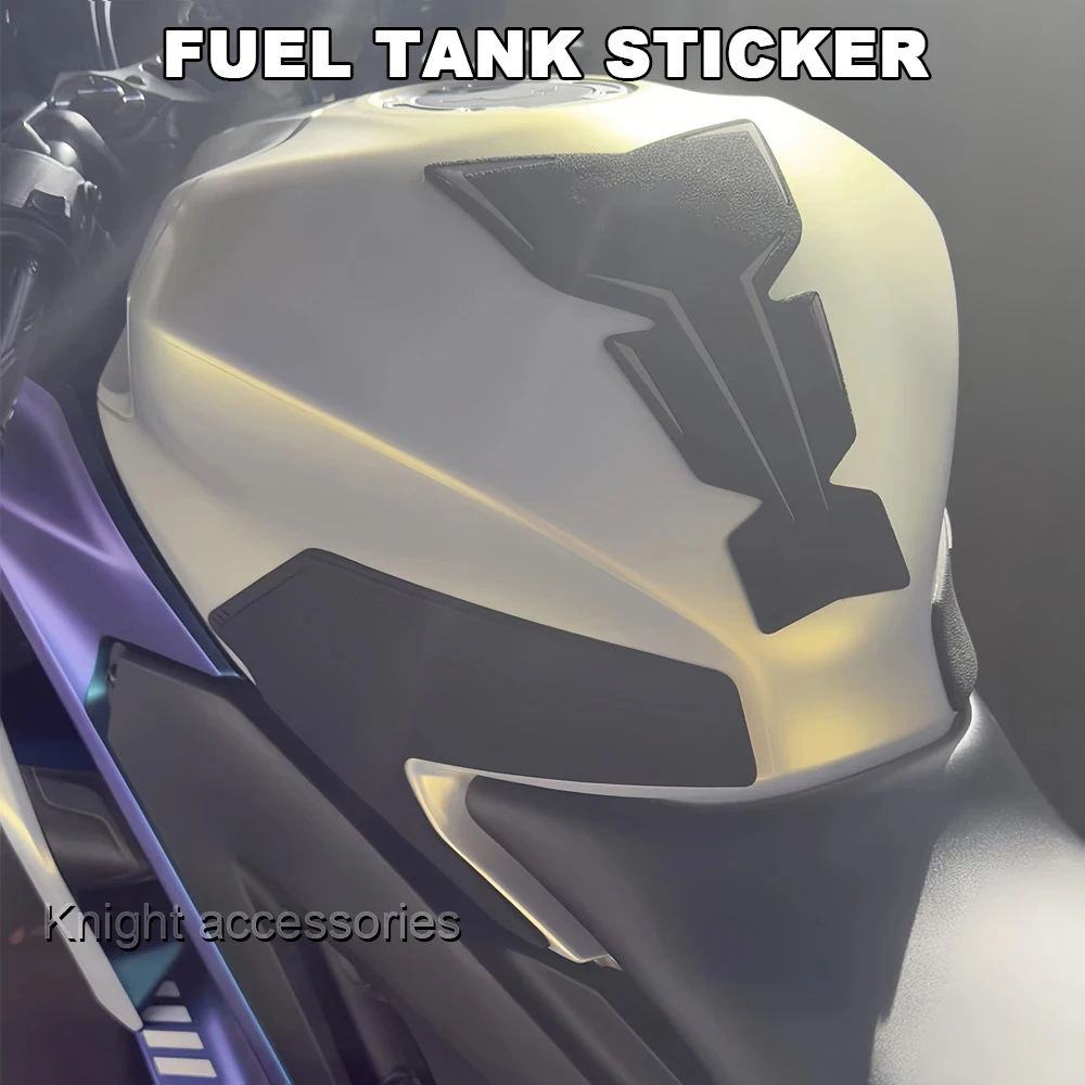New For YZF-R3 YZFR3 YZF R3 2019-2025 r3 Side Fuel Tank Pads Protector Stickers Knee Grip Traction Pad R3