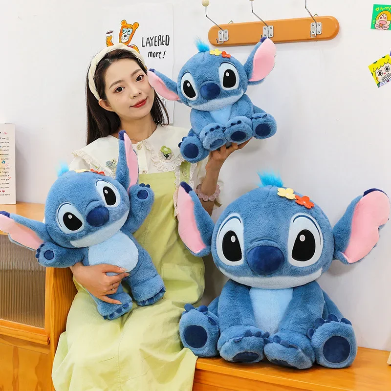 キュートなスティッチぬいぐるみ、大きなサイズ、リロ＆スティッチの漫画スティッチ、ぬいぐるみ、とても柔らかく抱き心地の良いぬいぐるみ、誕生日プレゼント、女の子、男の子、ファンへのプレゼント