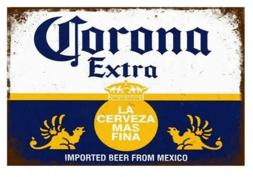 Metal  Signs CORONA EXTRA 2 Vintage Retro pub Man Cave Garage Shed