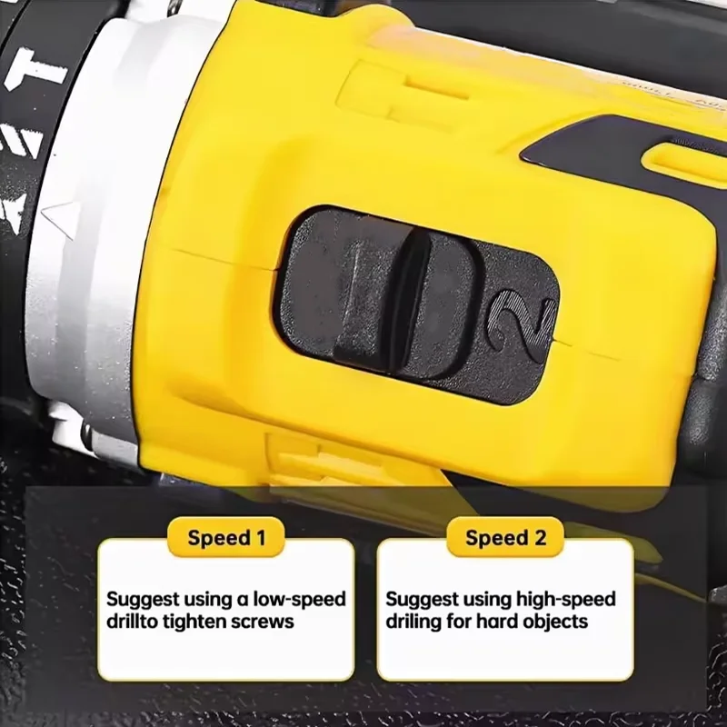 Lithium Battery Cordless Electric Screwdriver, Multifunctional Electric Hand Impact Drill Combo Tool Set, Portable Power Drill Kit for Household Daily Repair & Home DIY Working
