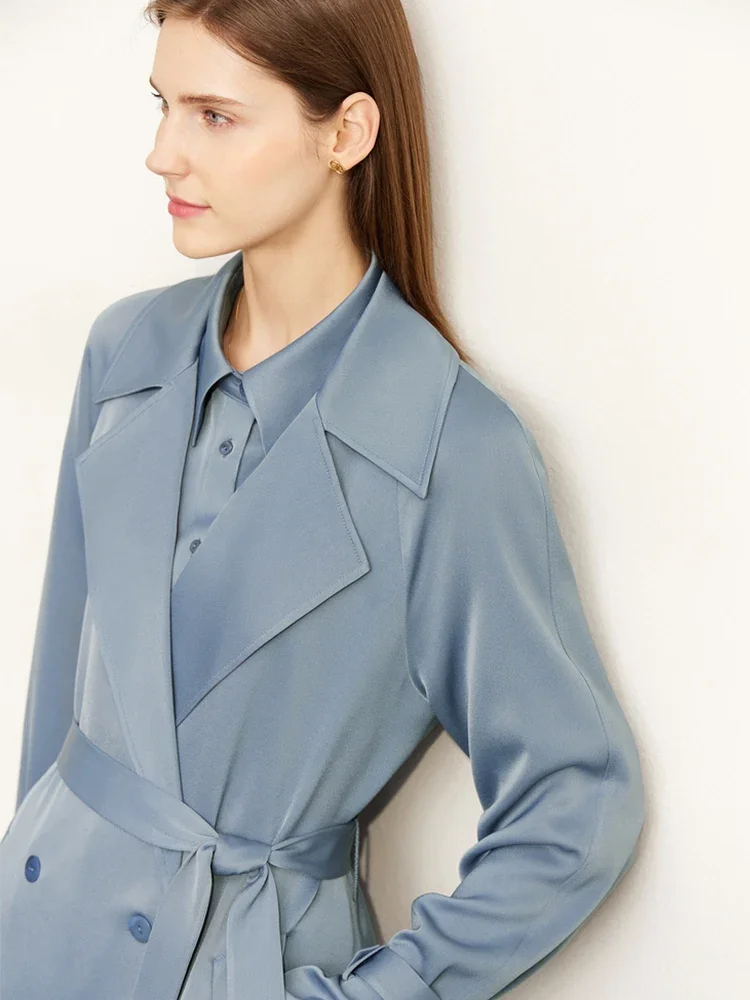 

AMII Minimalist Shirts for Women 2025 Autumn New Office Lady Long Sleeve Turn-down Collar Chiffion Shirts & Blouses 12343432