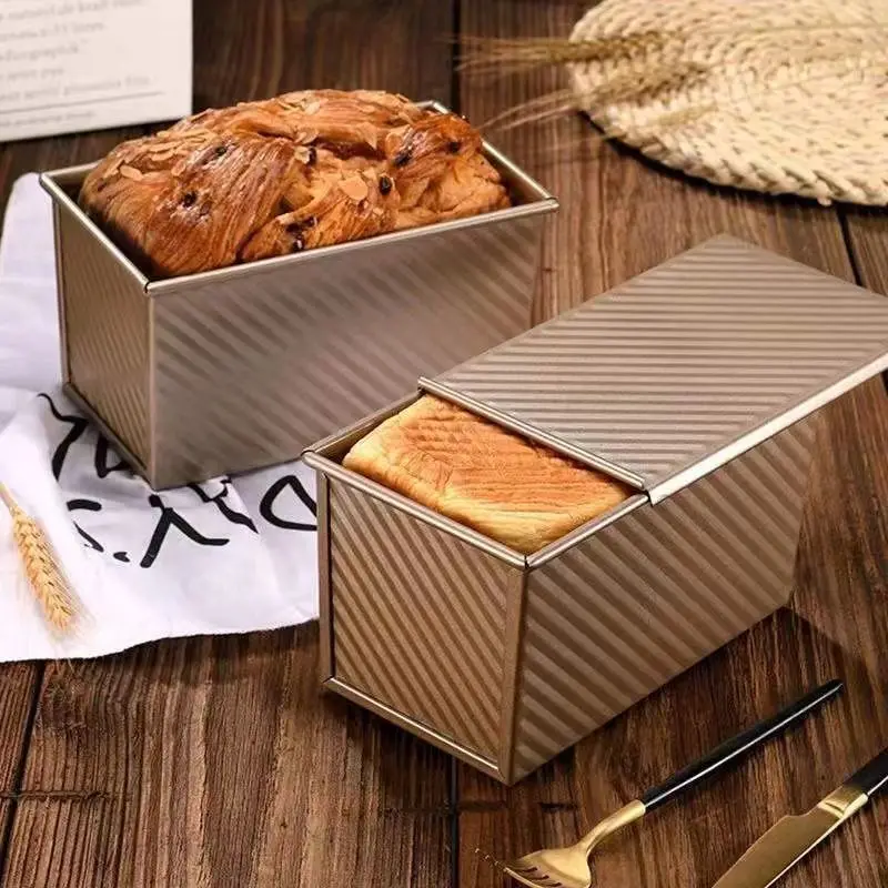 

Toast bread mold Toast box 450g non-stick oven with lid Household baking Toast utensils
