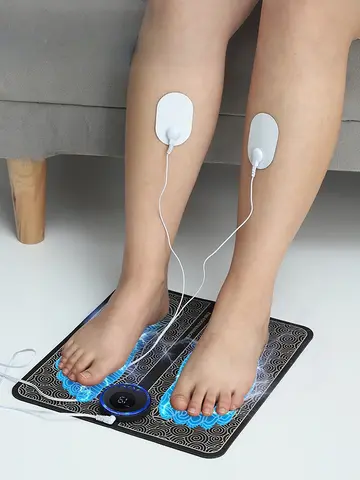 EMS Foot Massager Pad Relief Pain Relax Feet Acupoints Massage Electric Muscle Stimulation Improve Blood Circulation Relax Feet