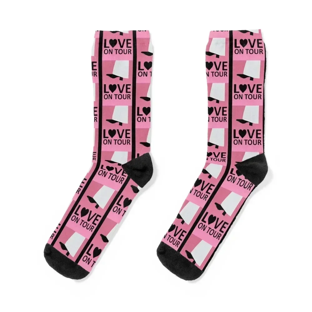 

Love On Tour London Socks happy Novelties custom christmass gift Designer Man Socks Women's