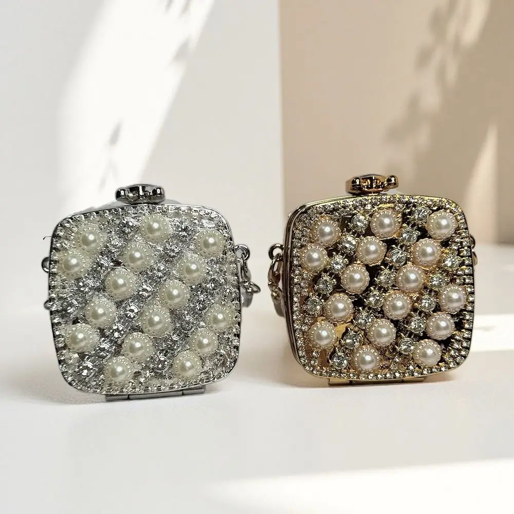 Gold Silver Evening Bag Rhinestone Decoration Metal Chain Metal Chain Bag Mini Size Photo Props Mini Crossbody Bag