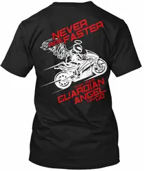 Never Ride Faster Than Your Guardian - Angel Can Go T-Shirt