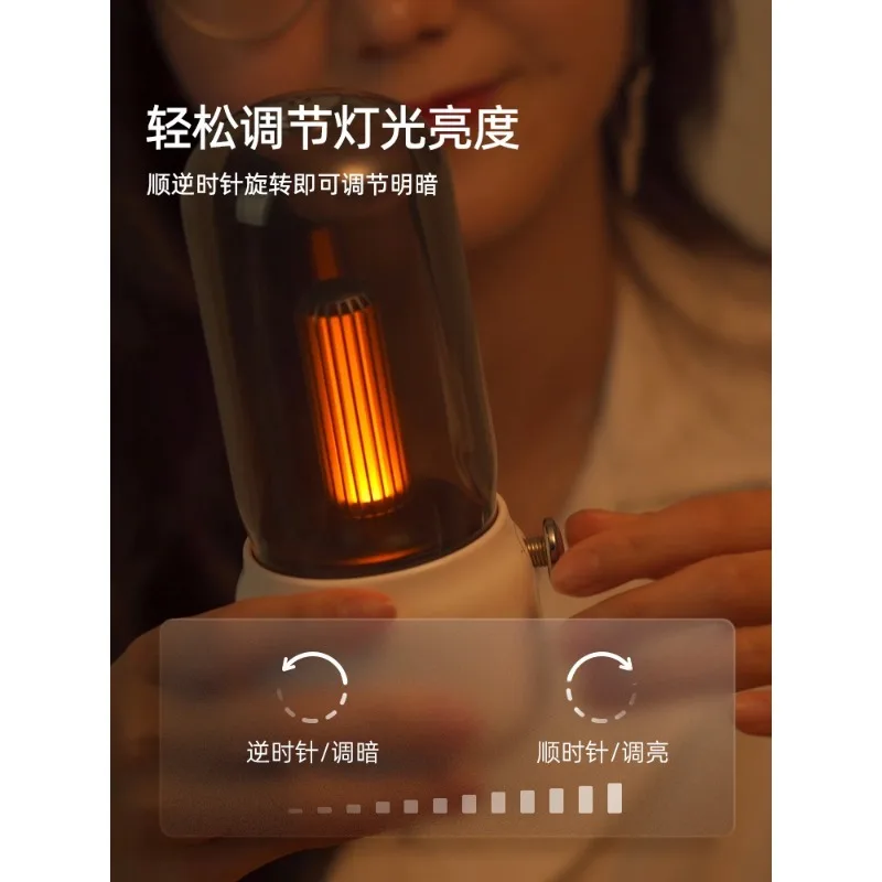 Оригинальный ретро-светильник Lofree CANDLY USB-подставка для зарядки два режима освещения теплый как окружающий свет Прямая поставка спальный Фото №4